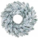 MagicHome Závěsný věnec přírodní zasněžený 35 cm – Hledejceny.cz