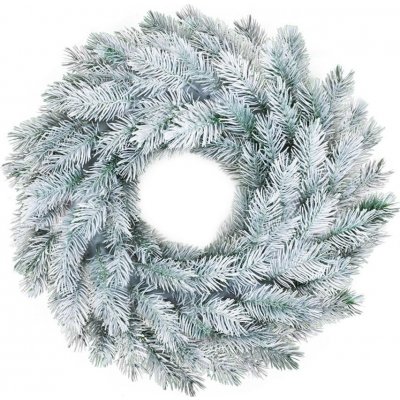MagicHome Závěsný věnec přírodní zasněžený 35 cm – Hledejceny.cz