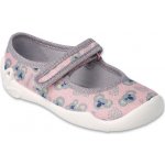 Befado dívčí balerínky domácí obuv 114X513 růžové panda – Sleviste.cz