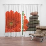 Sablio Závěs Gerbera s kameny: 2ks 140x250cm – Hledejceny.cz