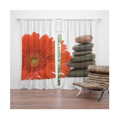 Sablio Závěs Gerbera s kameny: 2ks 140x250cm – Hledejceny.cz