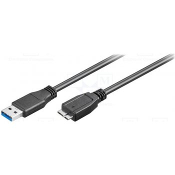 GOOBAY Kabel USB 3.0 USB A vidlice, USB B micro vidlice 0,5m černá 95734