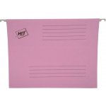 Hit Office Papírové desky s chlopněmi A4 růžové 50 ks – Zboží Mobilmania