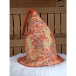 Saunový mág Čepice oranžová s mořskými koníky – Zboží Dáma