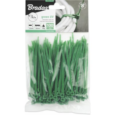 Bradas TS1236100G Stahovací pásky 3,6x100mm 100ks – Zbozi.Blesk.cz