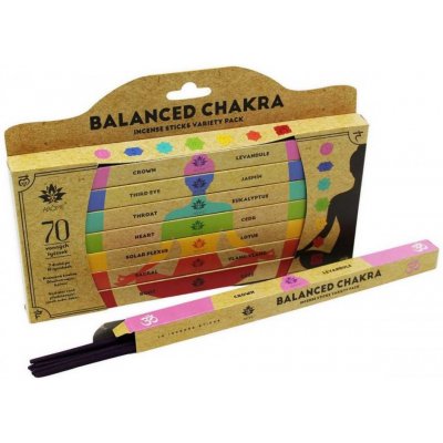 Arôme Sada Čakrových vonných tyčinek Balanced Chakra 7 x 10 ks – Zboží Dáma