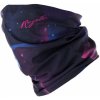 Nákrčník Rogelli Multifunkční tunelový šátek scarf bezešvý černo-růžový