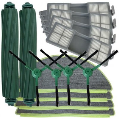 NipponCEC iRobot Roomba 205 Combo Black kartáče a mopovací textilie a filtry 14 ks – Zboží Dáma