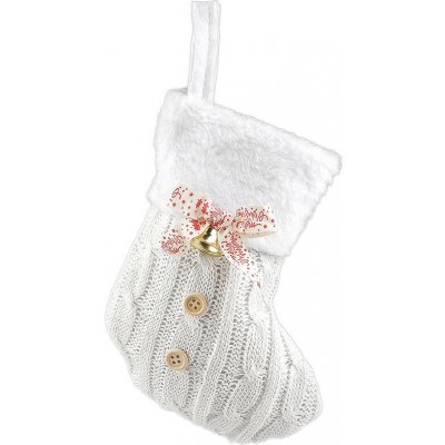 Prima-obchod Mikulášská / vánoční punčocha mini 15x19 cm, barva 1 krémová nejsvět. – Hledejceny.cz