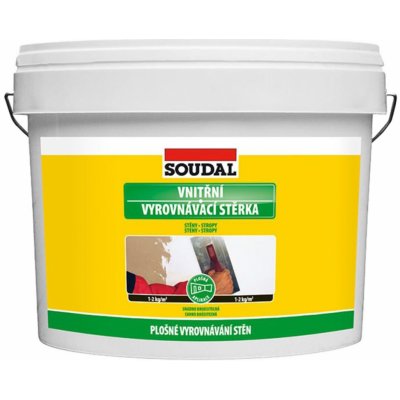 Vyrovnávací stěrka SOUDAL vnitřní 15 kg – Zboží Mobilmania