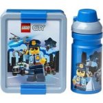 LEGO® svačinový set City modrý box + láhev – Hledejceny.cz