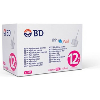 BD Inzulinové jehly 0,33 x 12,7 mm 29 G 100 ks – Zboží Dáma