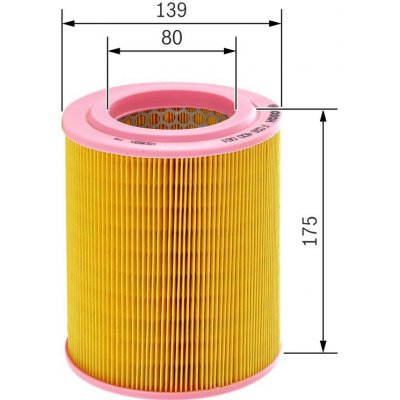 Vzduchový filtr BOSCH F 026 400 061 – Hledejceny.cz