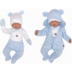 Z&ampZ 5-dílná kojenecká soupravička pletená do porodnice modrá, bílá – Zboží Mobilmania