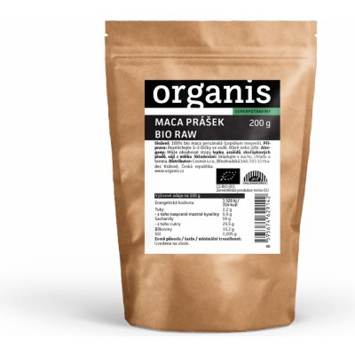 Organis Maca prášek Bio RAW 200 g – Hledejceny.cz