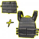 Wosport plate carrier JPC 2.0 plus Přední platforma se sumkami Šedá – Zboží Mobilmania