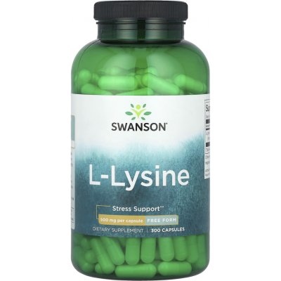 Swanson L-Lysin Free Form L-Lysine 500 mg 300 kapslí – Hledejceny.cz