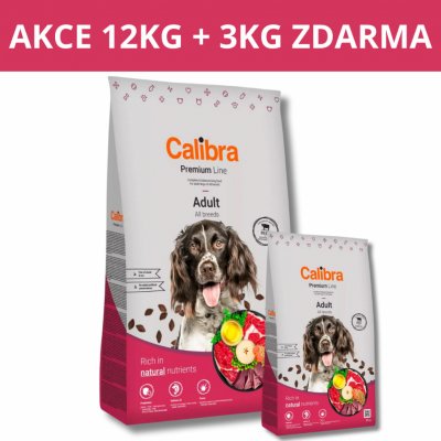 Calibra Dog Premium Line Adult Beef 15 kg – Zbozi.Blesk.cz