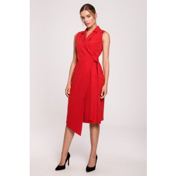 Style elegantní zavinovací šaty S275 červené
