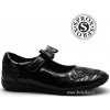Dětské baleríny a espadrilky V J obuv Sprox obuv 371051 lakované černé