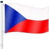 Vlajka Tuin 60942 Vlajkový stožár vč. vlajky Česká republika 6,50 m