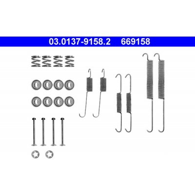 ATE Sada prislusenstvi, brzdove celisti 03.0137-9158.2 | Zboží Auto