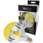 Baterie centrum LED žárovka se zrcadlovým vrchlíkem DECOR MIRROR G125 E27/12W/230V 4200K zlatá BC0379 – Hledejceny.cz
