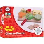 Bigjigs Toys set dřevěných potravin sýry na desce – Zboží Dáma Bigjigs Toys set dřevěných potravin sýry na desce – Zboží Dáma