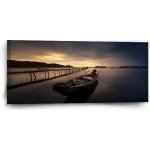 Sablio Obraz Loďka na jezeře 2 - 110x50 cm – Hledejceny.cz