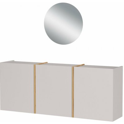 Germania Libbiano předsíňová sestava béžová bílá 138 cm 200 cm 27 cm – Zboží Mobilmania