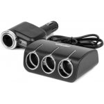 Rozdělovač zásuvky zapalovače s nabíječkou a žhavičem 12V 24V 120W 80cm AMIO-04360