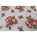 Dekorační látka Vánoční CESMINA květ šíře 140 cm – Zboží Dáma