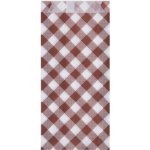 Papírový sáček Karo 9+2 5 x 20 cm na párek v rohlíku – Zboží Dáma