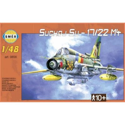 Směr plastikový model letadla ke slepení Suchoj SU-17-22 M4 slepovací stavebnice letadlo 1:48