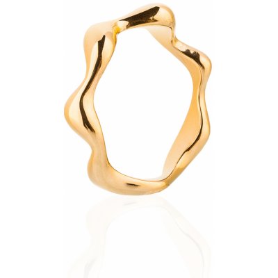 Franco Bene Bulky nepravidelný prsten pozlacený 662 – Sleviste.cz