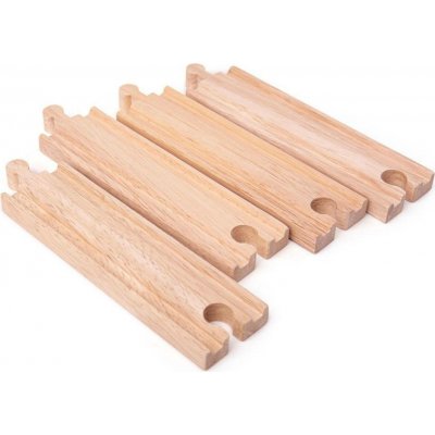 BigJigs Koleje dlouhé sada 4 ks 21 cm – Hledejceny.cz
