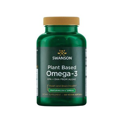 Swanson Plant Based Omega-3 120 vegetariánská kapsle