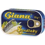Giana Sardinky ve slaném nálevu a rostlinném oleji 125 g – Zboží Dáma