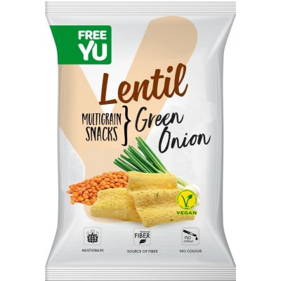 Free YU Lentil multigrain snack jarní cibulka 70 g