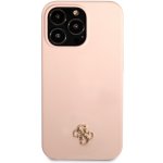 Pouzdro Guess 4G Silicone Metal Logo iPhone 13 Pro růžové – Zbozi.Blesk.cz