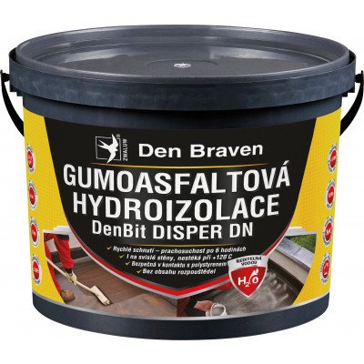 Den Braven DenBit Disper DN gumoasfaltová hydroizolace, 10 kg – Hledejceny.cz