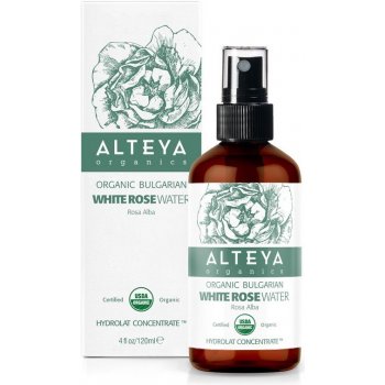 Alteya Růžová voda z bílé růže bio v skle 120 ml