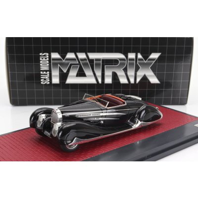 Matrix scale models Bugatti Type 57c Cabriolet Van Vooren 1939 Personal Car Shah Of Iran Exclusive Carmodel Black 1:43 – Zbozi.Blesk.cz