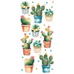 Crearreda 59615 Samolepicí dekorace CR S CactusKaktus 1 arch 15x31 cm – Zboží Dáma