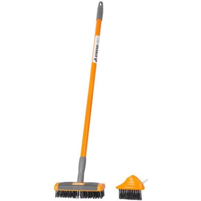 Kartáč Strend Pro, na dlažbu, 3 dílná sada, s teleskop. násadou, kartáč 3x10 cm a 6x19 cm ST253825 – Hledejceny.cz