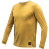 Pánské sportovní tričko Sensor Merino air pánské triko dl.rukáv mustard