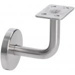 Držák madla na stenu na jekl s krytem, broušená nerezová ocel K320 /AISI304 – Hledejceny.cz