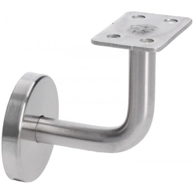 Držák madla na stenu na jekl s krytem, broušená nerezová ocel K320 /AISI304 – Hledejceny.cz