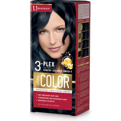 Aroma Color Barva na vlasy modro černá 1.1 – Zbozi.Blesk.cz