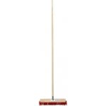 Koště silniční 400 x 60 mm s násadou 160 cm vlas 8 cm červené – Sleviste.cz